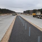 12 listopada km 608+300 nawierzchnia betonowa C35_45 kruszywo w pasie rozdziału