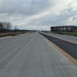 18 listopada km 608+950’ nawierzchnia betonową C35_45 nad PP_69 powierzchniowe utrwalenie pasa rozdziału