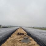 26 listopada km 610+050’ podbudowa AC22P i warstwa wiążąca AC16W