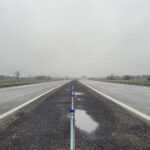 26 listopada km 610+700’ warstwa wiążąca AC16W JP i warstwa ścieralna SMA JL widok w kierunku odcinka IX