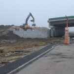 08.12.2025 589+950 PZGs-58 montaż i zasypka ściany oporowej