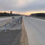 17 grudnia km 599+700 nawierzchnia betonowa C35_45 powierzchniowe utrwalenie pasa rozdziału montaż barier linowych