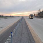 17 grudnia km 602+900 wykonano nawierzchnię betonową C35_45 powierzchniowe utrwalenie pasa rozdziału montaż barier lin