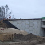 22.12.2025 585+950 PZGs-55 przygotowanie do betonowania zwieńczenia ścian oporowych