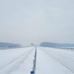 07 stycznia km 598+200’ nawierzchnia betonową C35_45 montaż barier linowych i stalowych częściowe oznakowanie poziome j