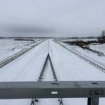 08.01.2026 Widok na trase głwną w km 579+140 - kierunek zachodni