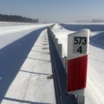 21.01.2026 Słupek hektometrowy przy trasie głównej km 573+400