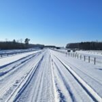 03 lutego km 599+700 nawierzchnia betonowa C35_45 montaż barier linowych częściowe oznakowanie poziome jezdnia prawa