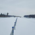 10 lutego km 599+700 nawierzchnia betonowa C35_45 montaż barier linowych częściowe oznakowanie poziome jezdnia prawa