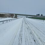 18 lutego km 602+900’ WD_69A wykonano nawierzchnię C35_45 pas rozdziału pobocza i urządzenia BRD całość w śnieżnej szacie