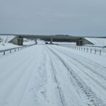 18 lutego km 606+150’ WD_72 wykonano nawierzchnię C35_45 pas rozdziału pobocza i urządzenia BRD całość w śnieżnej szacie