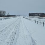 18 lutego km 608+950’ PP_69 wykonano nawierzchnię C35_45 pas rozdziału pobocza i urządzenia BRD całość w śnieżnej szacie