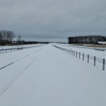 25 lutego km 608+950’ PP_69 wykonano nawierzchnię C35_45 pas rozdziału pobocza i urządzenia BRD całość w śnieżnej szacie