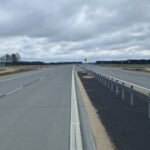 08 kwietnia km 604+400’ nawierzchnia betonowa C35_45 wykonano urządzenia BRD oznakowanie poziome i pionowe