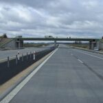 08 kwietnia km 605+300 nawierzchnia betonowa C35_45 i WD_71 wykonano urządzenia BRD oznakowanie poziome i pionowe