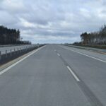 08 kwietnia km 606+150 nawierzchnia betonowa C35_ wykonano urządzenia BRD oznakowanie poziome i pionowe