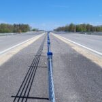 22.04.26 km 599+700’ nawierzchnia bitumiczna na  PZM-13L(L, P) wykonano urządzenia BRD oznakowanie poziome i pionowe