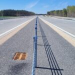 22.04.26 km 608+300 nawierzchnia betonowa C35_45 wykonano urządzenia BRD oznakowanie poziome i pionowe