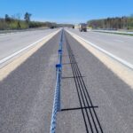 27.04.26 km 599+700 nawierzchnia betonowa C35_45 wykonano urządzenia BRD oznakowanie poziome i pionowe